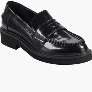 Mark Fisher LTD Dagman Black Patent Leather Penny Loafers